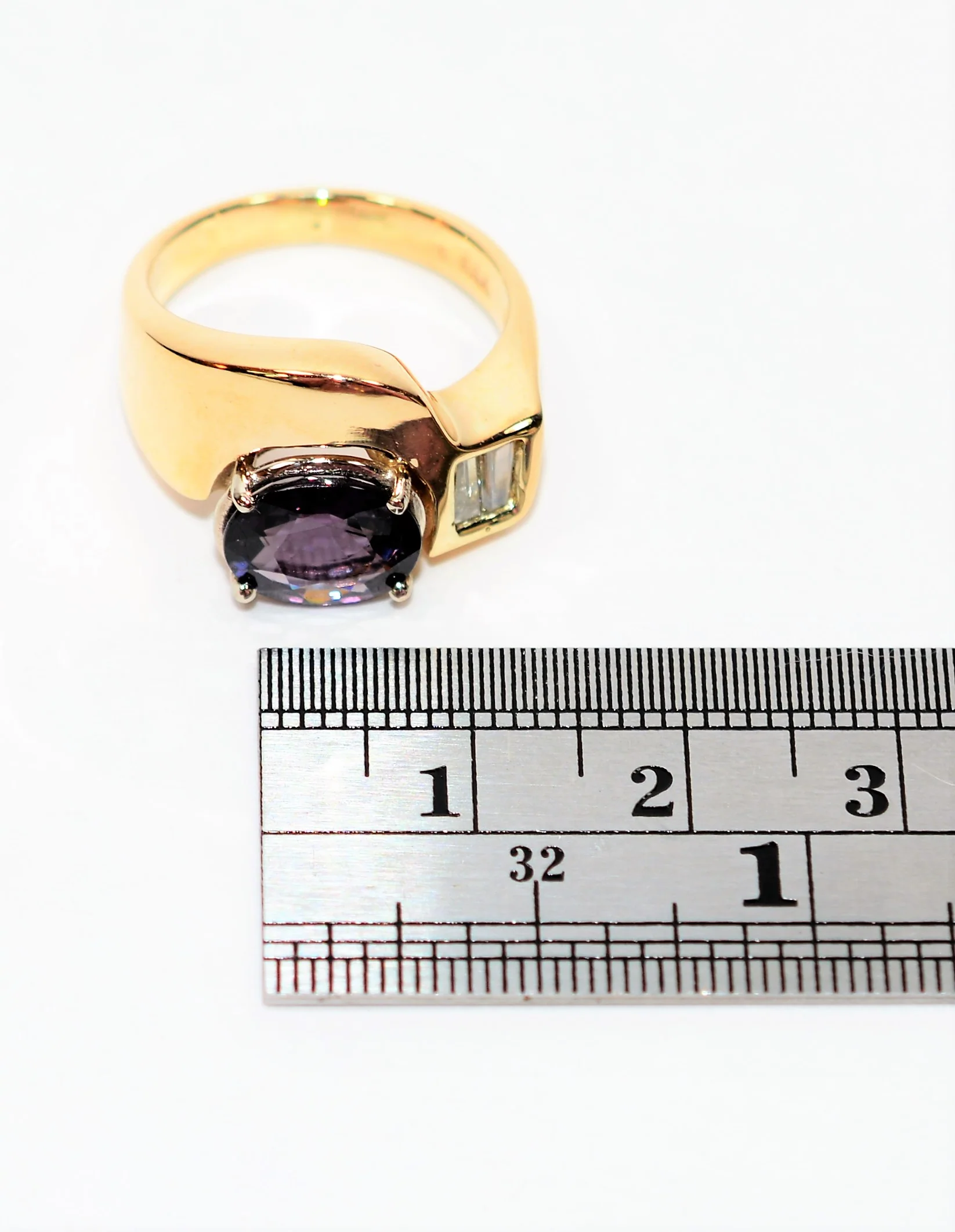 Natural Spinel & Diamond Ring 14K Solid Gold 2.70tcw Cocktail Ring Gemstone Ring June Birthstone Ring Statement Ring Women's Ring Jewellery - Image 10