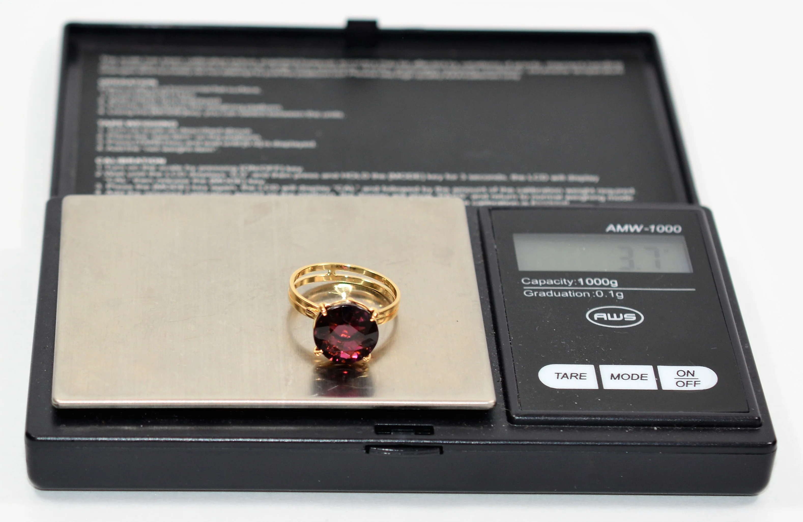 Natural Rubellite Ring 18K Solid Gold 4.48ct Pink Tourmaline Ring Solitaire Ring Women's Ring Statement Ring Estate Jewelry Cocktail Ring - Image 11