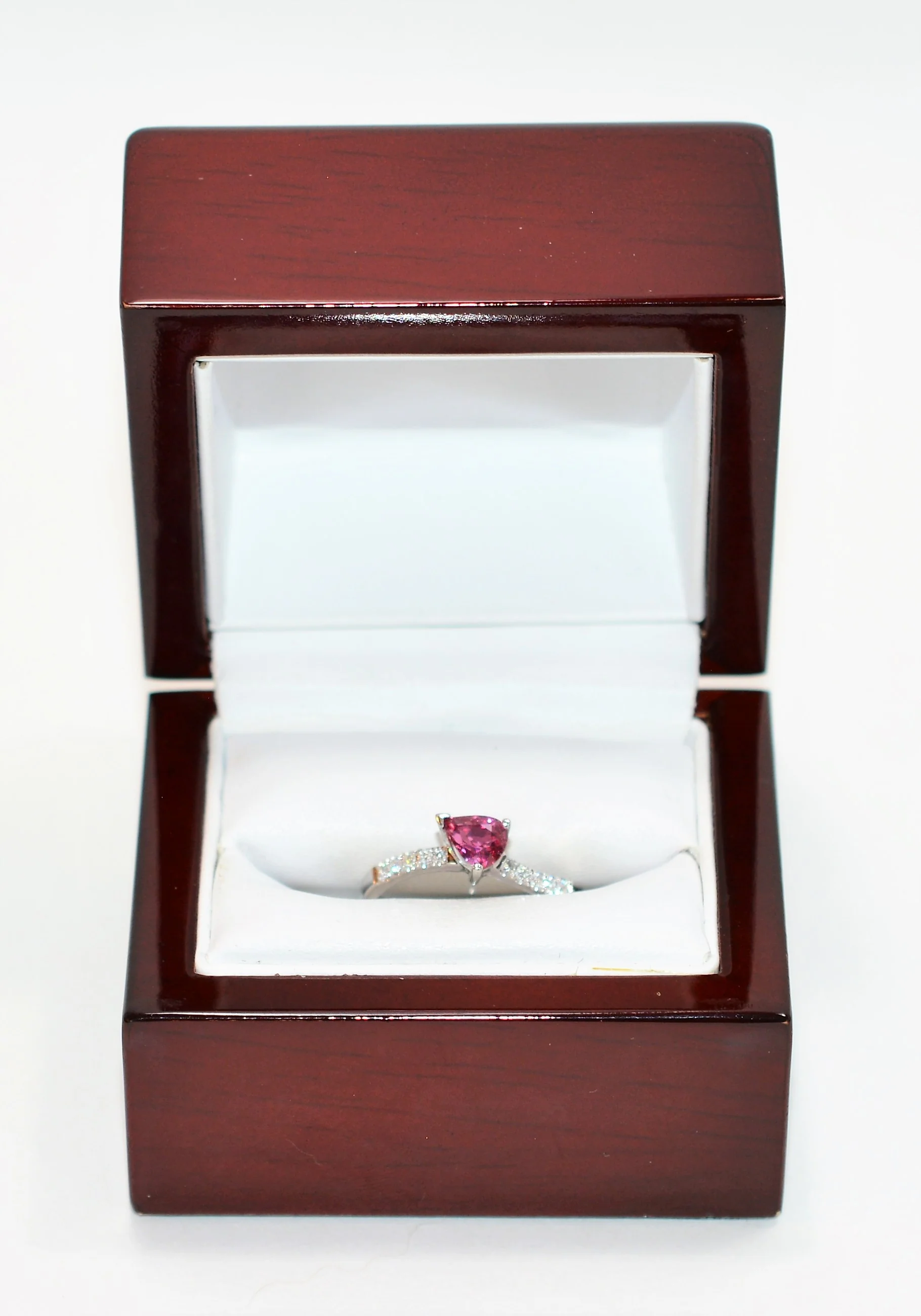 Natural Ruby & Diamond Ring 18K Solid White Gold 1.01tcw Ruby Ring July Birthstone Ring Red Ring Gemstone Ring Ladies Ring Engagement Ring - Image 13