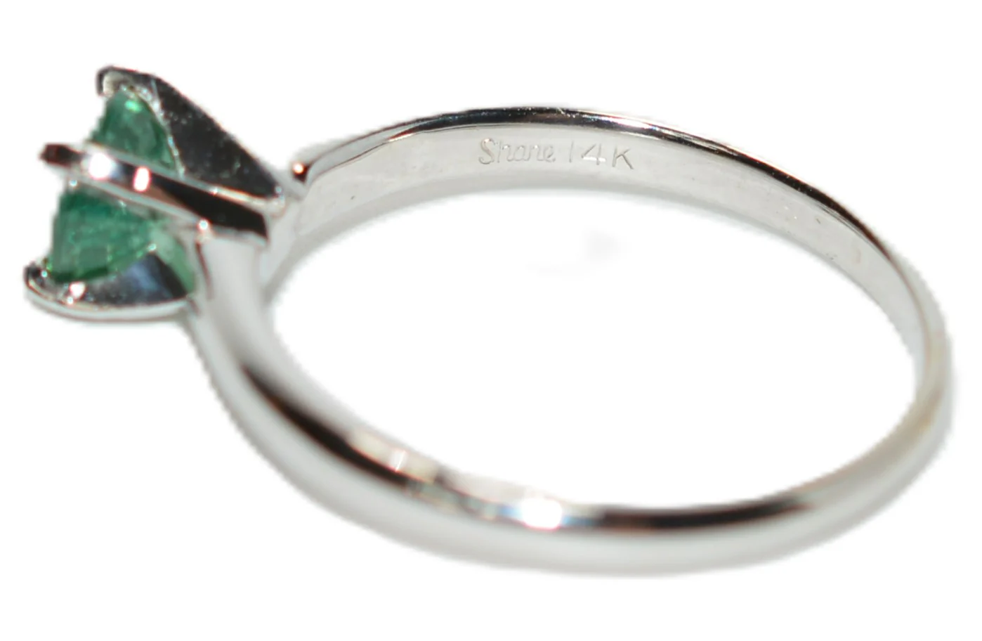 Shane Co. Natural Paraiba Tourmaline Ring 14K Solid White Gold .60ct Engagement Ring Gemstone Ring Solitaire Ring Birthstone Ring Stackable Ring Prom - Image 6