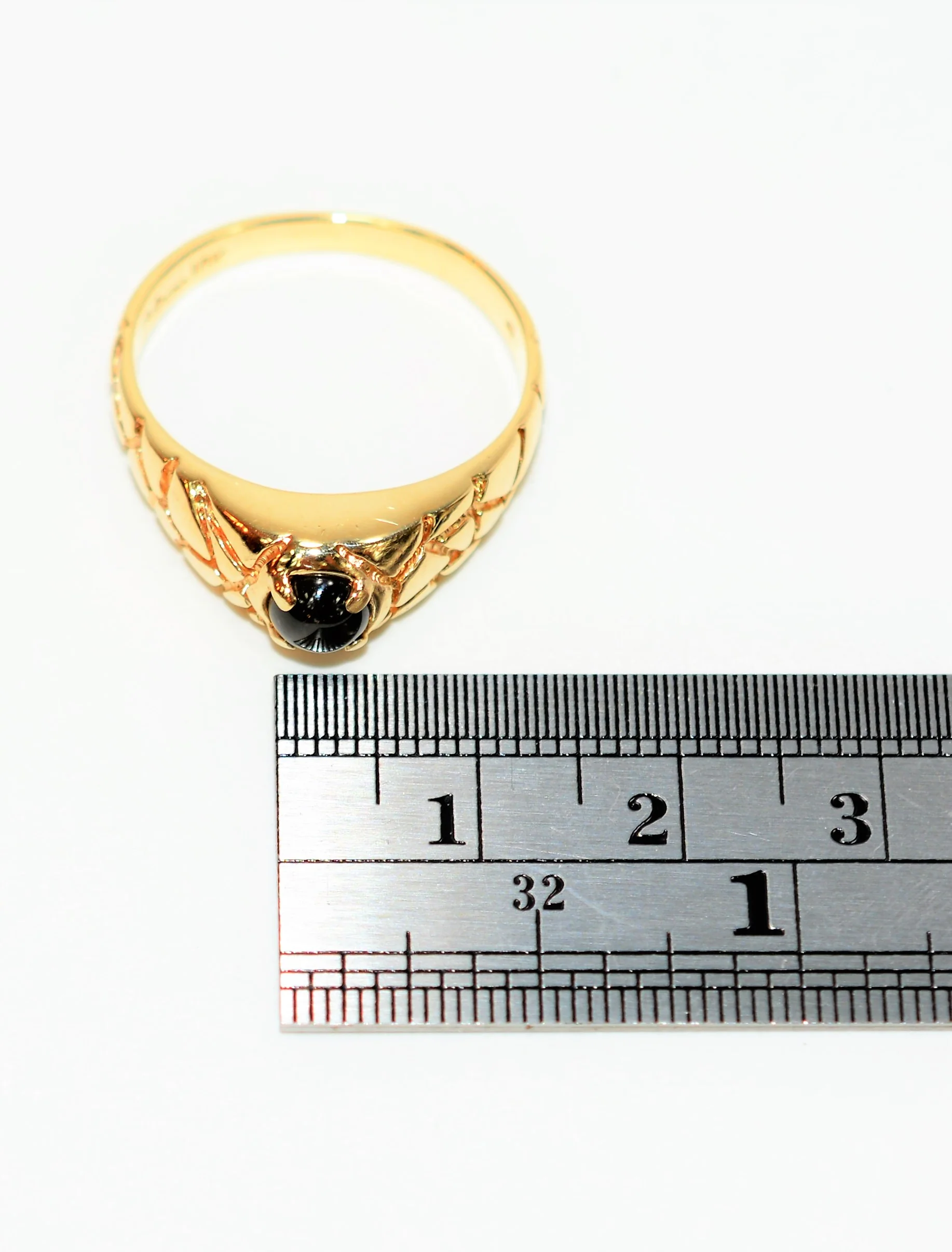 Natural Star Sapphire Ring 10K Solid Gold .50ct Ring Solitaire Ring Gemstone Ring Cocktail Ring Statement Ring Men's Ring Fine Vintage Ring - Image 10