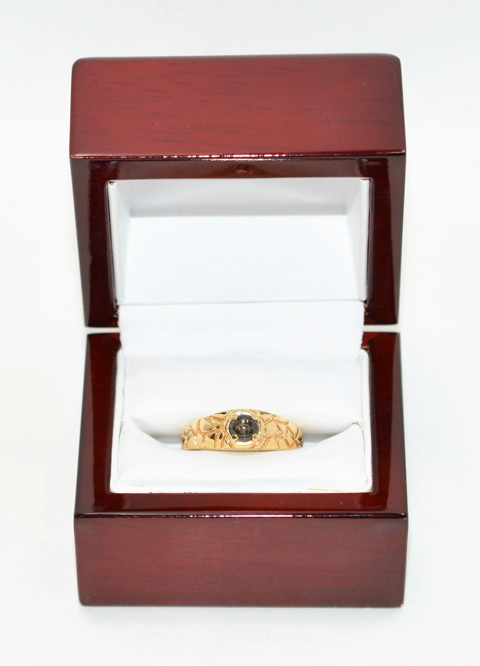Natural Star Sapphire Ring 10K Solid Gold .50ct Ring Solitaire Ring Gemstone Ring Cocktail Ring Statement Ring Men's Ring Fine Vintage Ring - Image 12