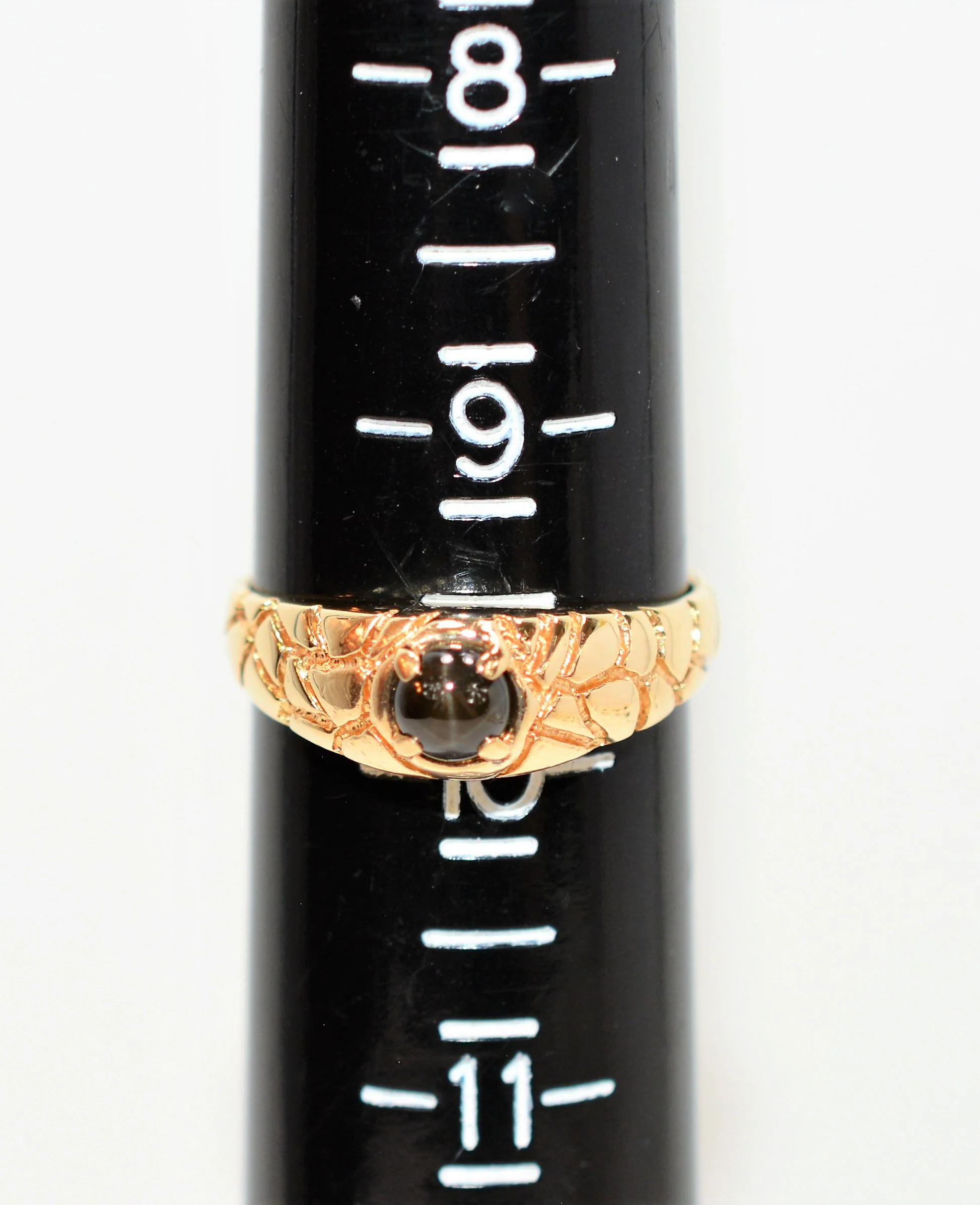 Natural Star Sapphire Ring 10K Solid Gold .50ct Ring Solitaire Ring Gemstone Ring Cocktail Ring Statement Ring Men's Ring Fine Vintage Ring - Image 9