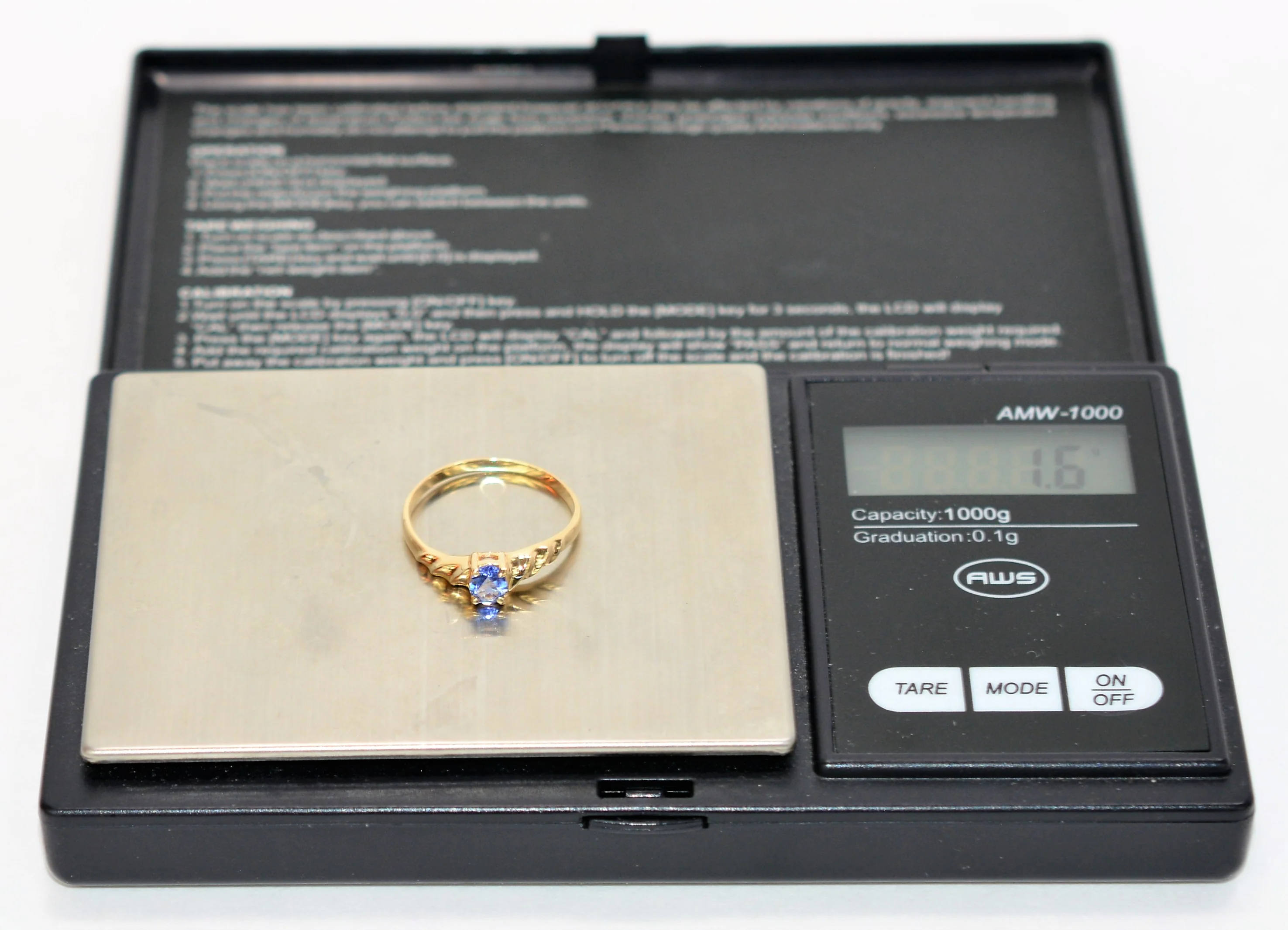 Natural Tanzanite Ring 10K Solid Gold .37ct Solitaire Ring Statement Ring Gemstone Ring Stackable Ring Engagement Ring December Birthstone - Image 11
