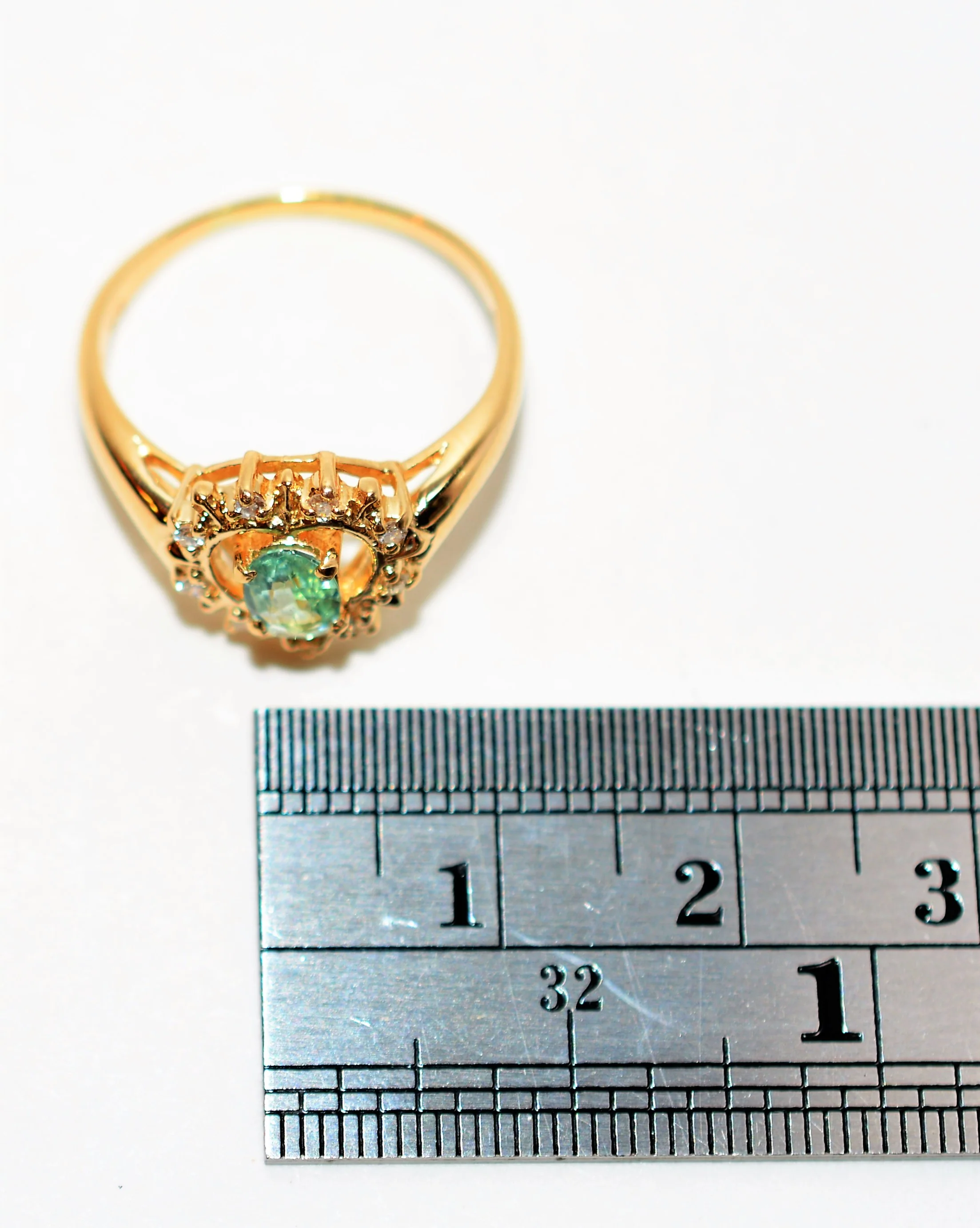 Natural Paraiba Tourmaline & Diamond Ring 14K Solid Gold .38tcw Heart Gemstone Diamond Halo Estate Jewelry Vintage Jewellery Women's Ring - Image 10